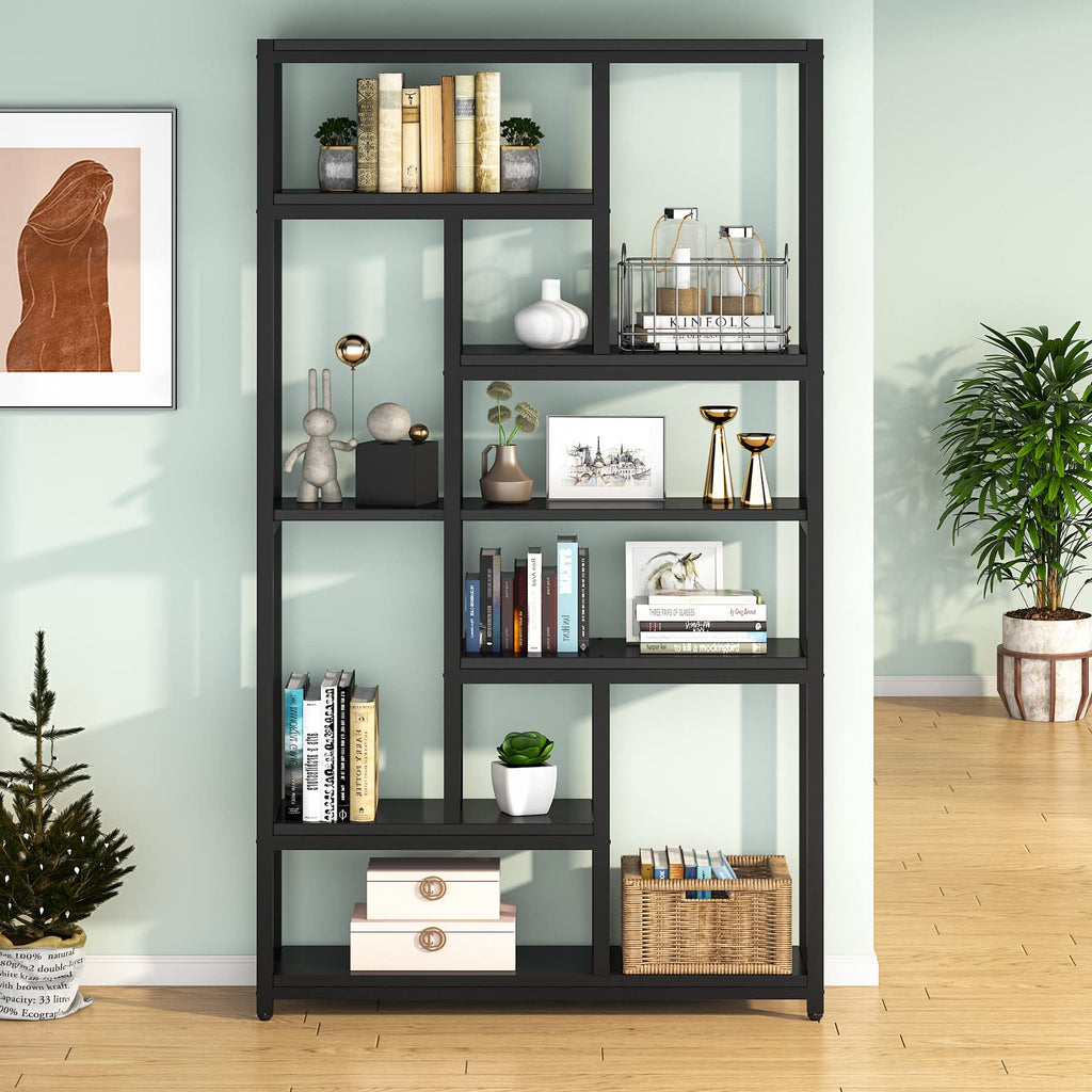 79 Inch 7-Tier 10-Open Shelf Bookcase M340969