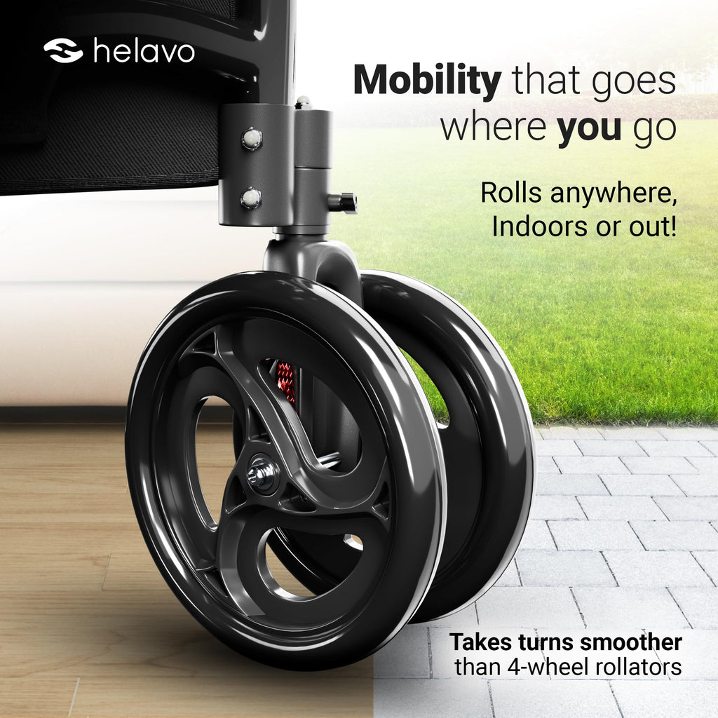 3 Wheel Walker with Double Front Wheels M846
