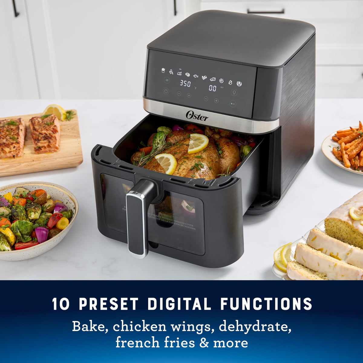 6 Quart Digital Air Fryer with Window D440481