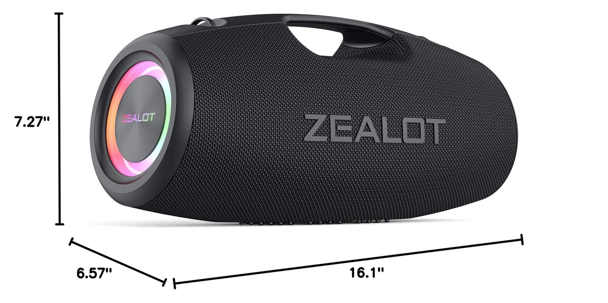 Black 120W Portable Waterproof Bluetooth Speaker Z7174