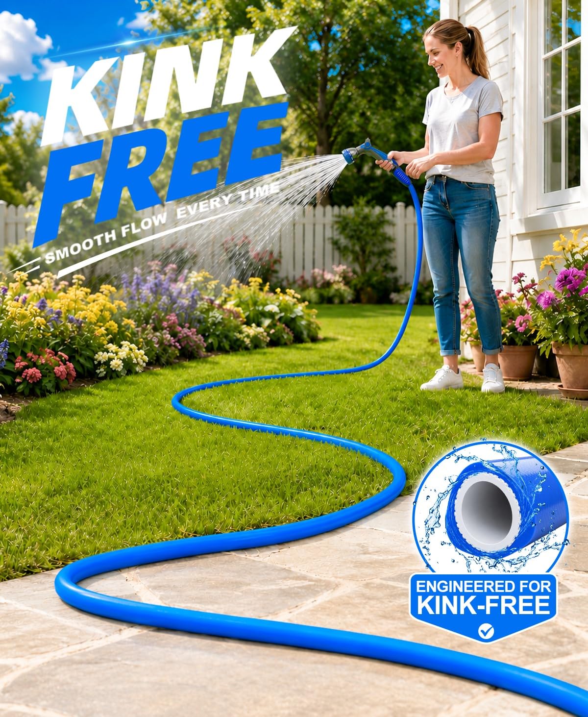 Garden Water Hose 100 ft x 5/8" B41318