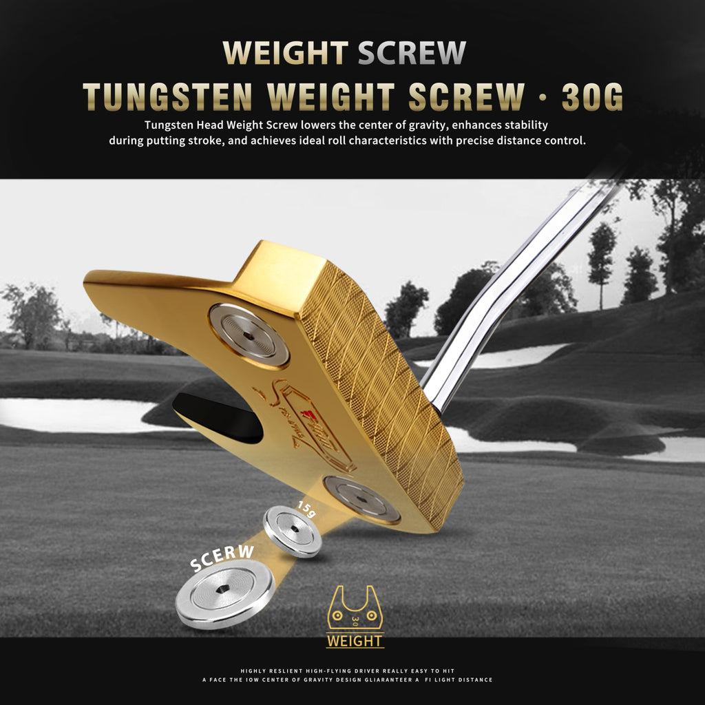 CNC-Milled Low-CG Golf Putter with Alignment Line & Oversized Grip W956