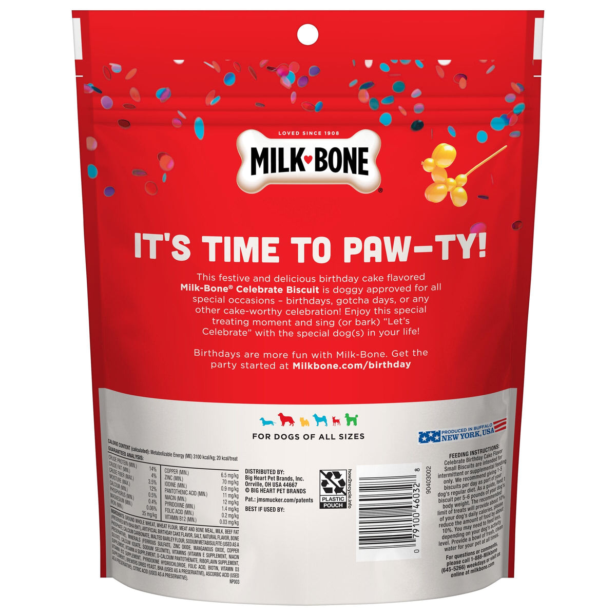 Birthday Cake Dog Treats 8 Oz N5709