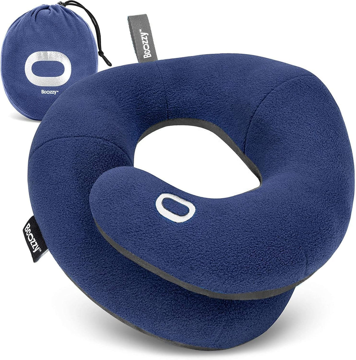 Soft Adjustable Travel Neck Pillow with Carry Bag F8158