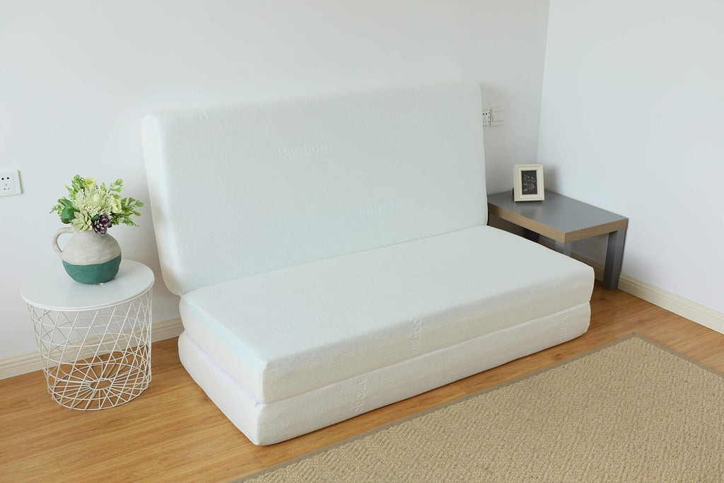 6-Inch Gel Infused Memory Foam Tri-fold Mattress with Bamboo Cover Y420