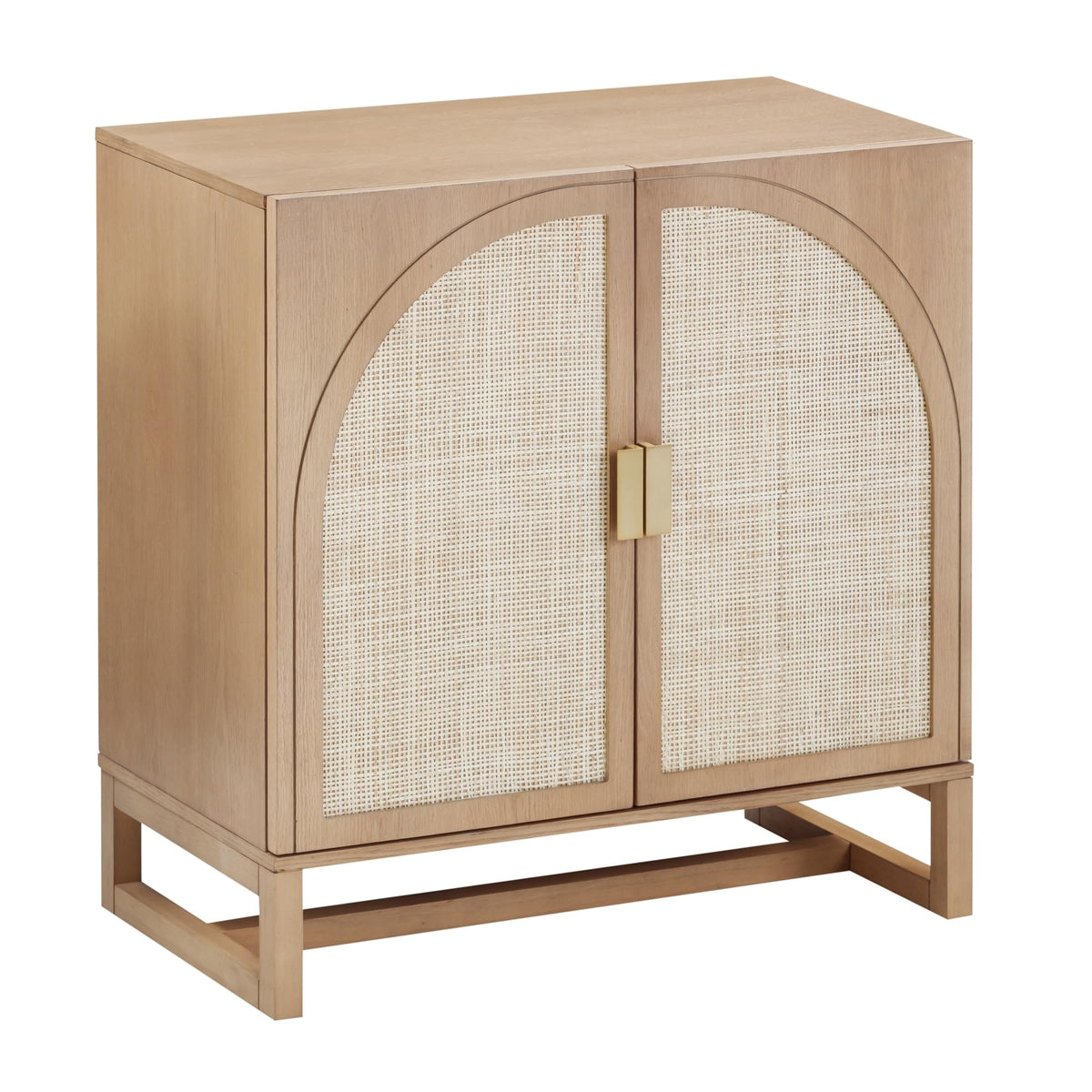 Mid-Century Modern Wood Storage Cabinet with Doors L50218
