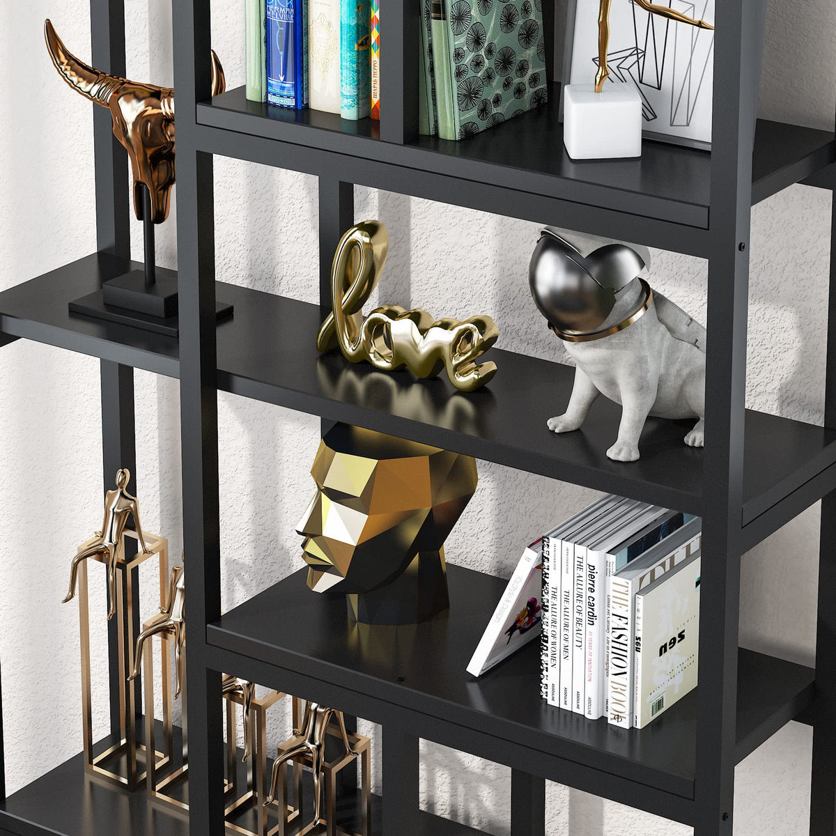 79 Inch 7-Tier 10-Open Shelf Bookcase M340969
