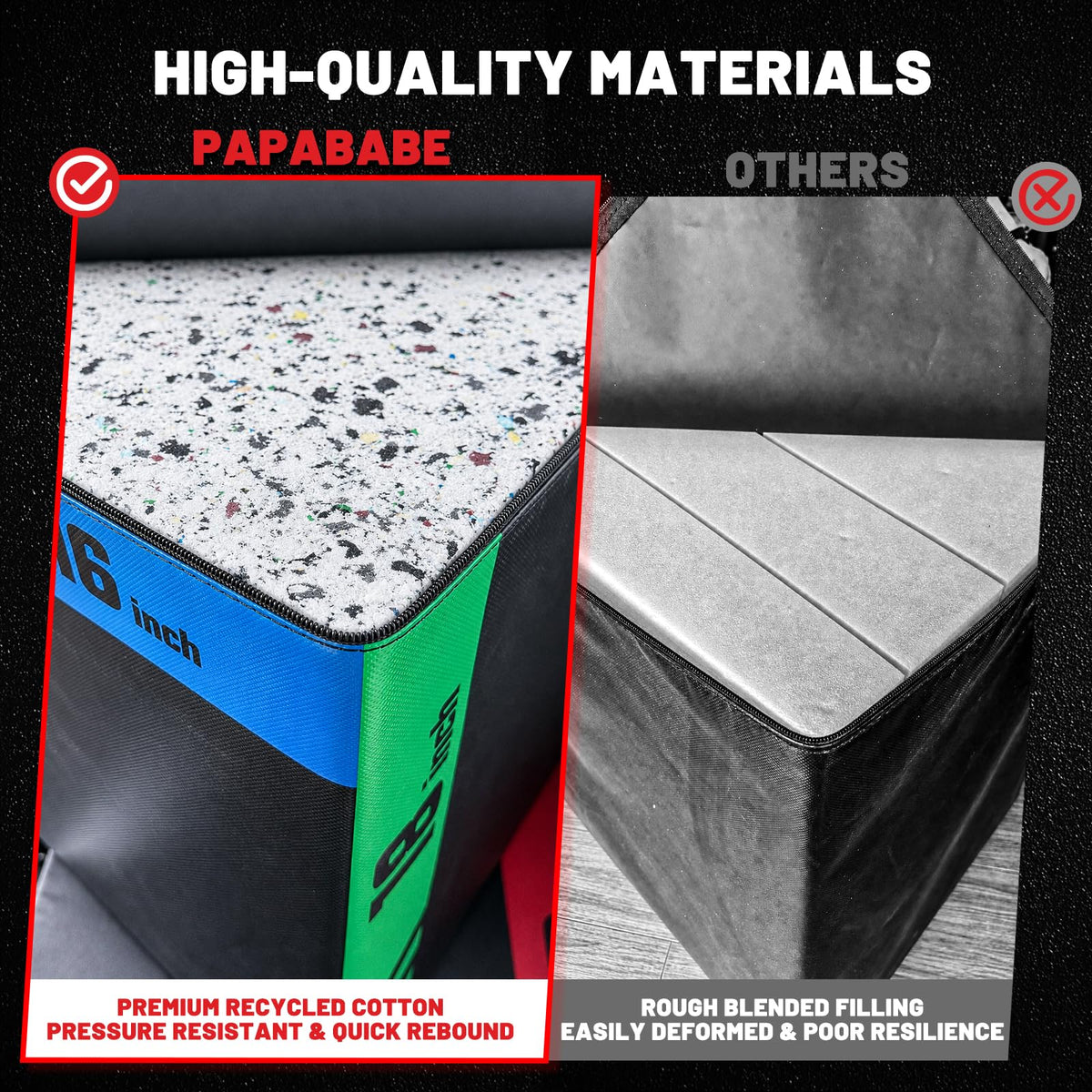3-in-1 Anti-Slip High-Density Foam Jump Box A2734