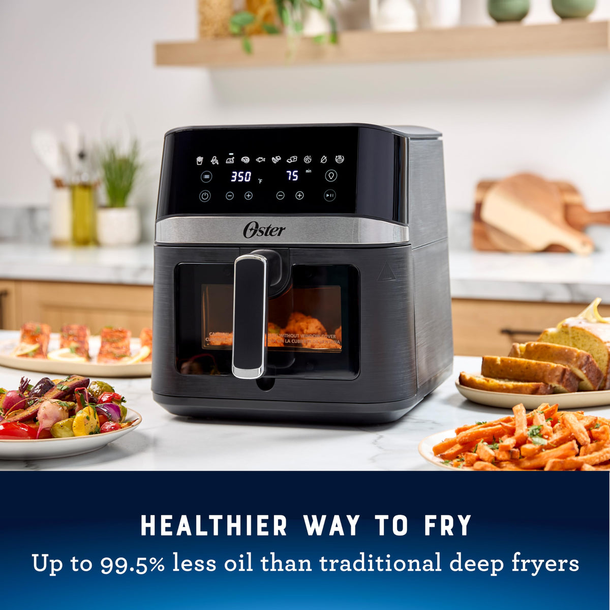 6 Quart Digital Air Fryer with Window D440481