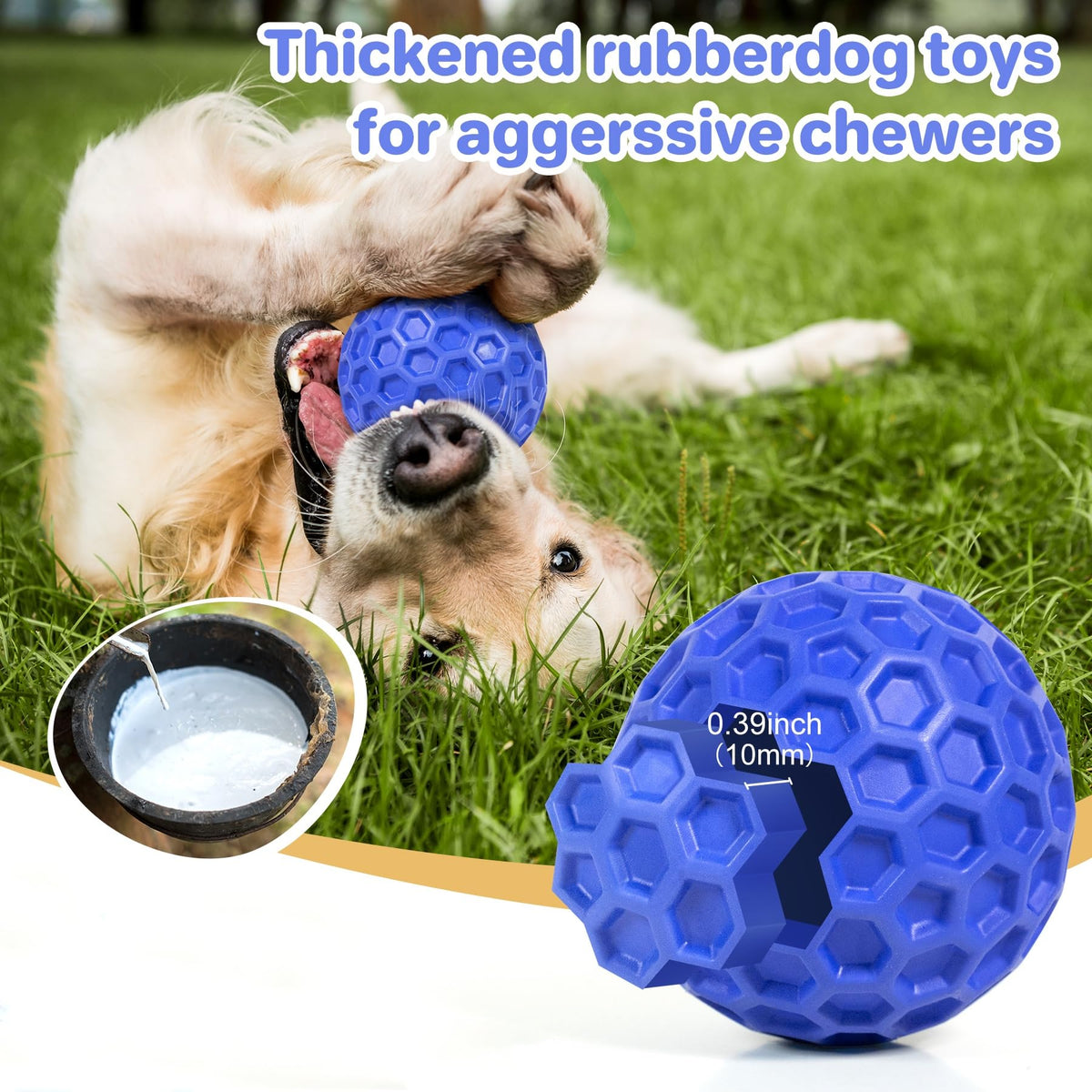 Squeaky Dog Ball Chew Toy I2806