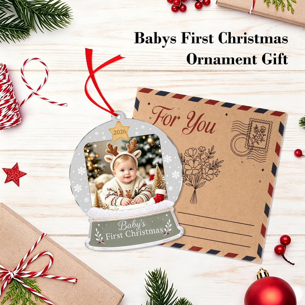 Baby's First Christmas Ornament 2026 Acrylic Photo Frame Ornament P76526