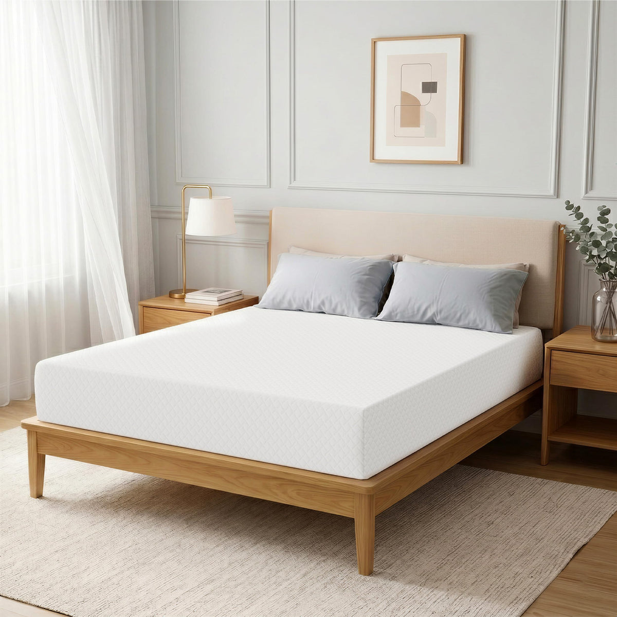 Twin Memory Foam Mattress 5 Inch Green Tea Infused G718046