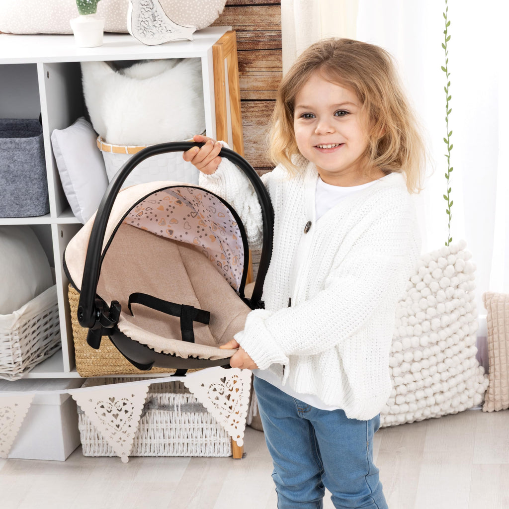 4-in-1 Doll Highchair, Swing, Bed & Car Seat P244