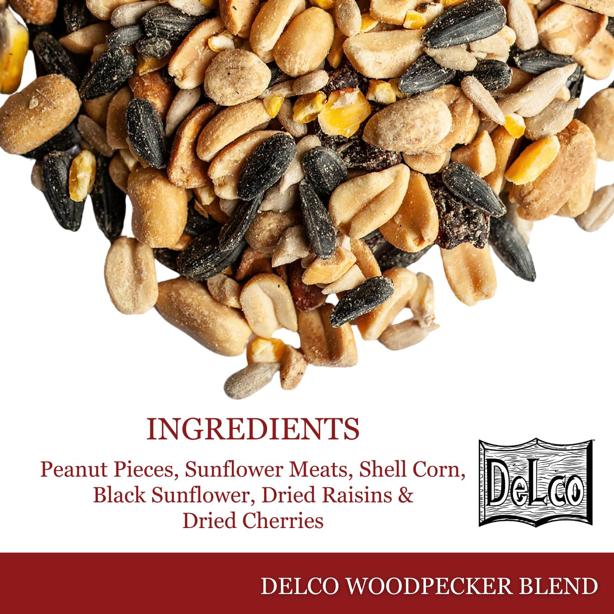Wild Bird Seed 20 lb Bag Fruit & Nut with Sunflowers C691
