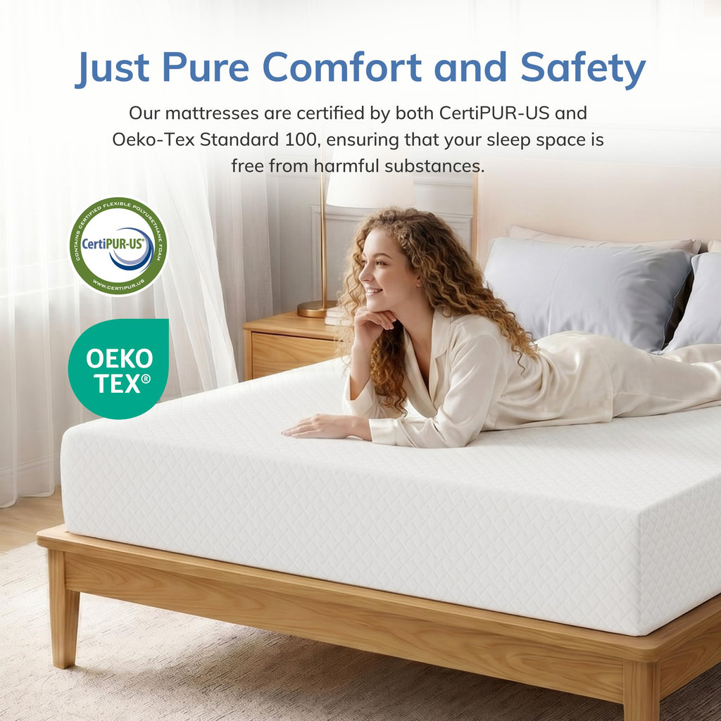 Twin Memory Foam Mattress 5 Inch Green Tea Infused G718046