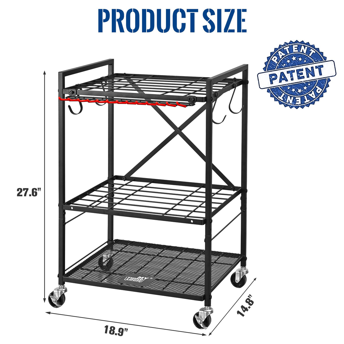 Rolling Garden Tool Organizer A185389