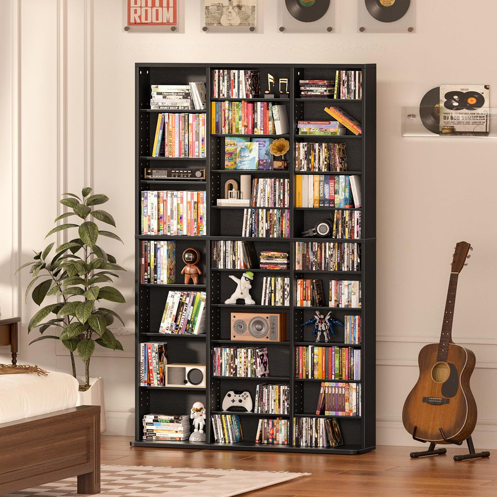 Black 11 Tier Display Cabinet W90716