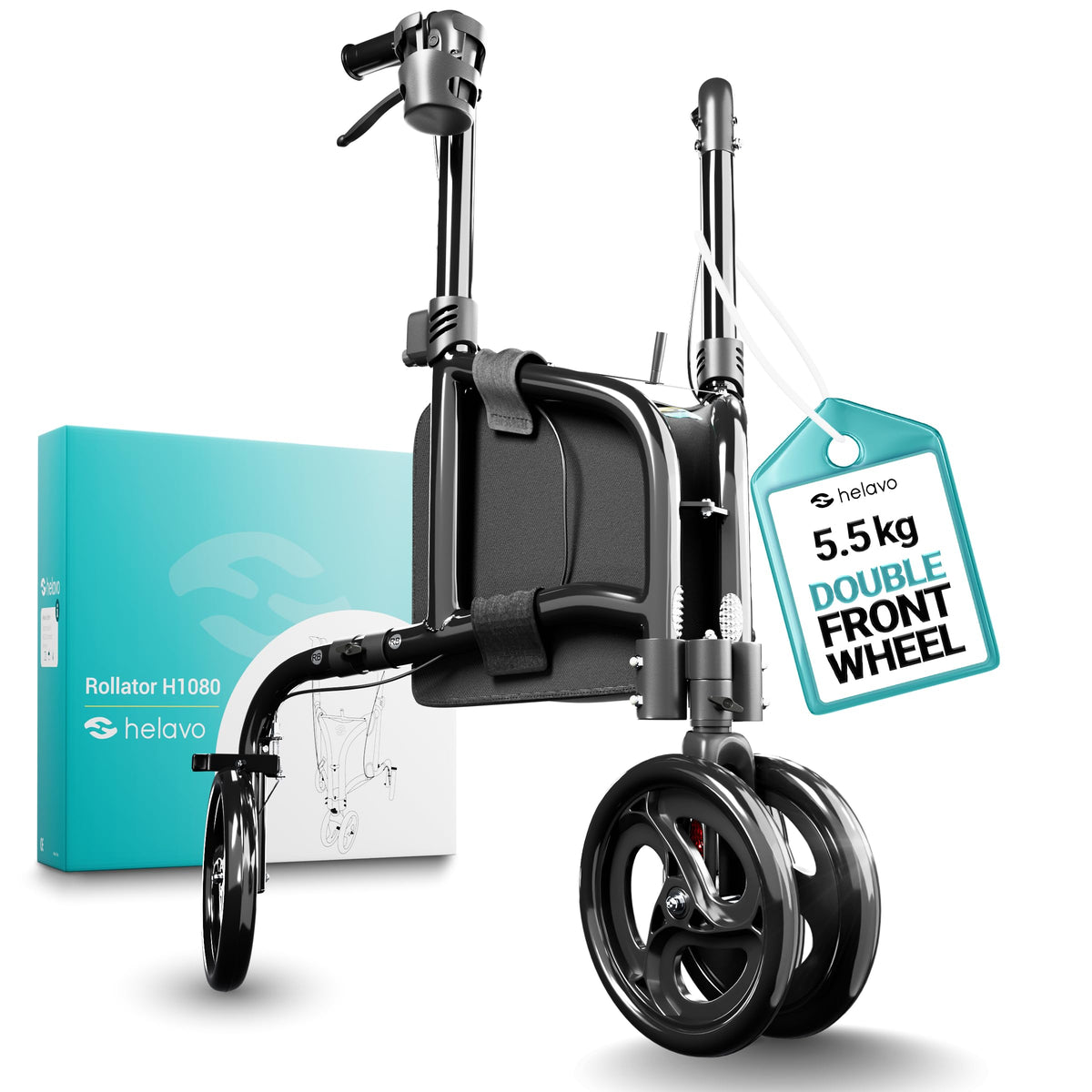 3 Wheel Walker with Double Front Wheels M846