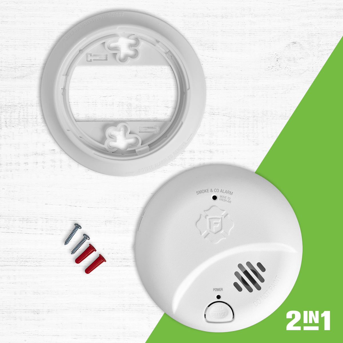 10-Year Battery Combination Smoke & Carbon Monoxide Alarm G8326