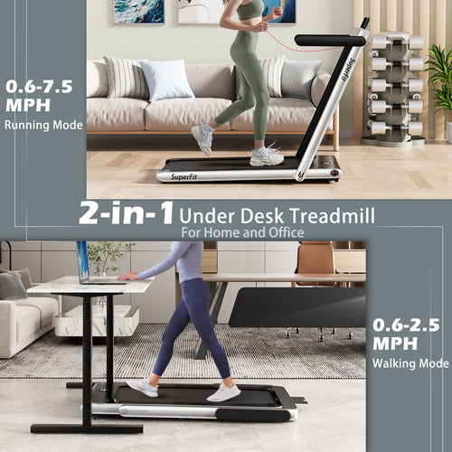 2 in 1 Folding Electric Treadmill A62389