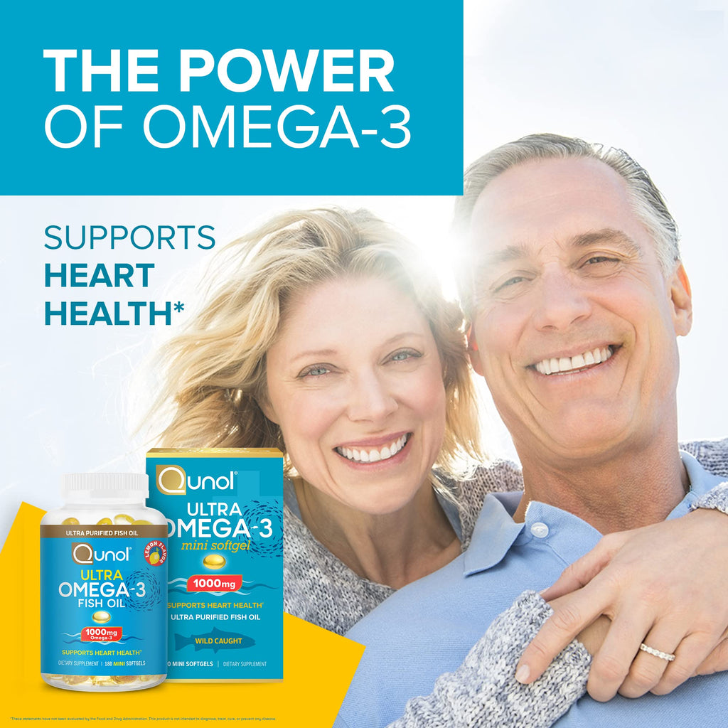 Omega-3 Fish Oil Mini Softgels 1000mg EPA DHA 180ct J4860