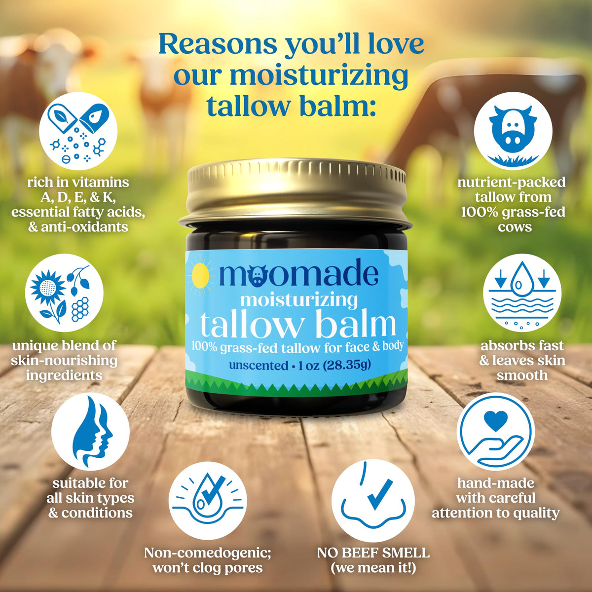 Unscented Tallow Balm 1 oz O8760