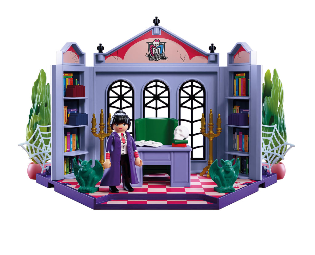 Monster High Office Playset with Desk and Glow-in-the-Dark Spider Webs C23657
