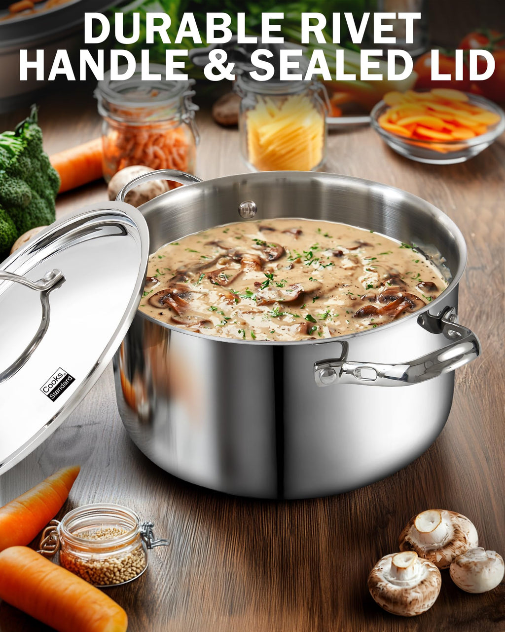 Stainless Steel 4-Quart Stockpots with Lid D31061