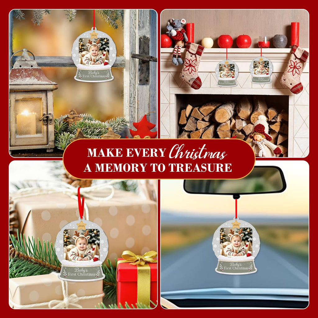 Baby's First Christmas Ornament 2026 Acrylic Photo Frame Ornament P76526