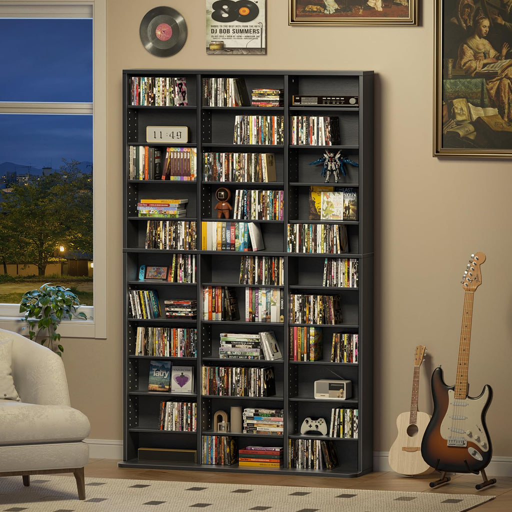 Black 11 Tier Display Cabinet W90716