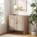 Mid-Century Modern Wood Storage Cabinet with Doors L50218