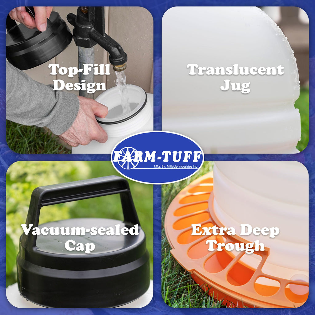 5 Gallon BPA-Free Plastic Poultry Waterer M4846