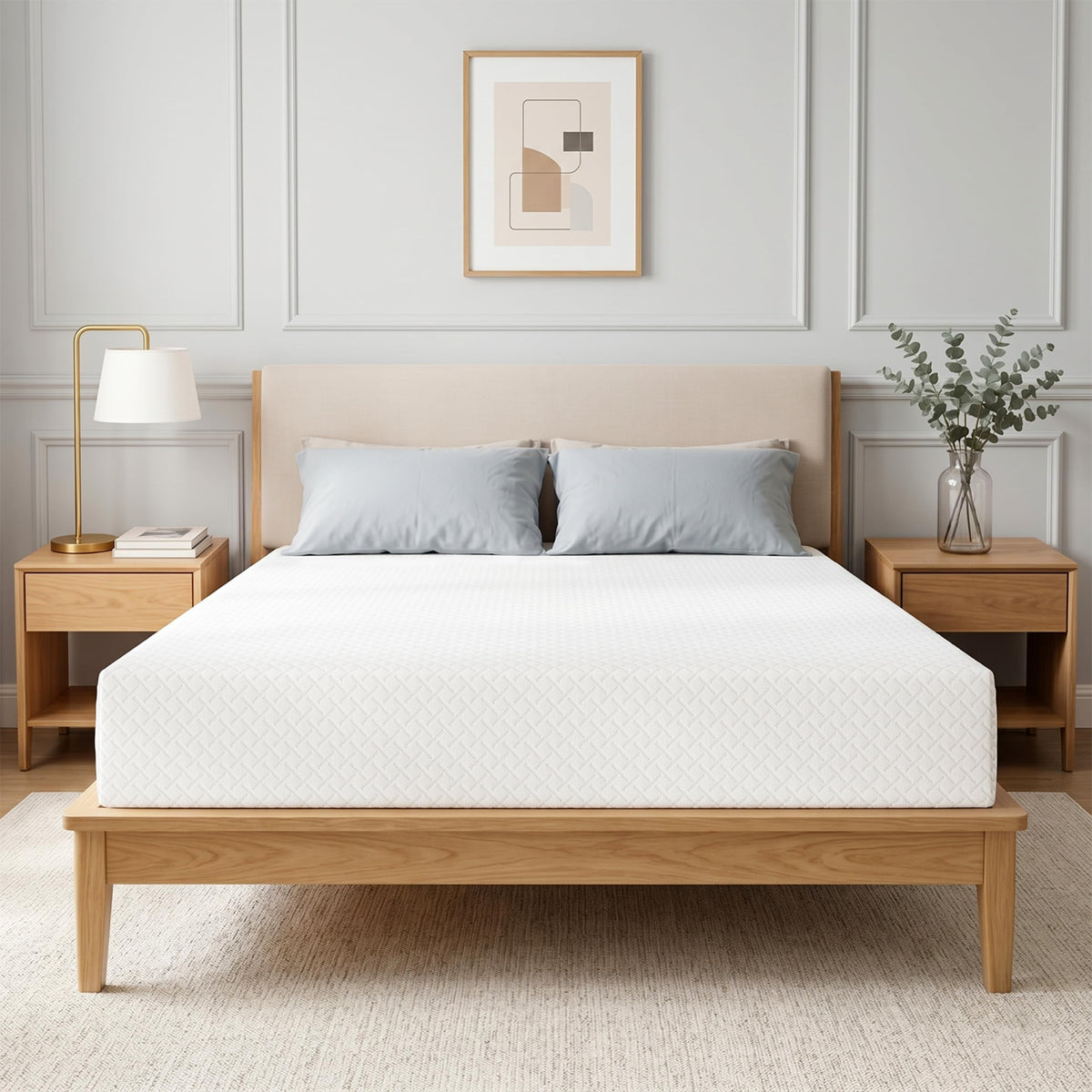 Twin Memory Foam Mattress 5 Inch Green Tea Infused G718046