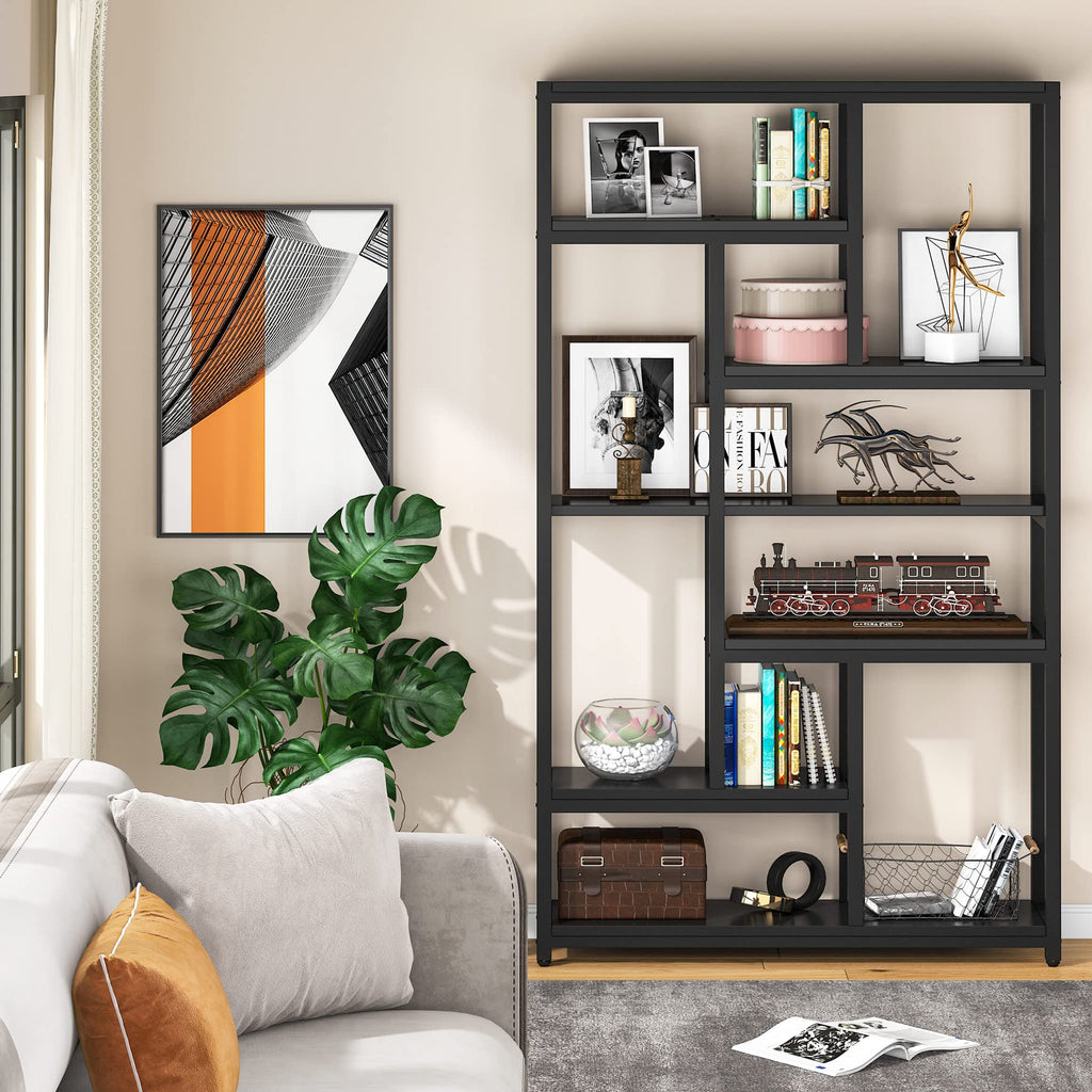 79 Inch 7-Tier 10-Open Shelf Bookcase M340969