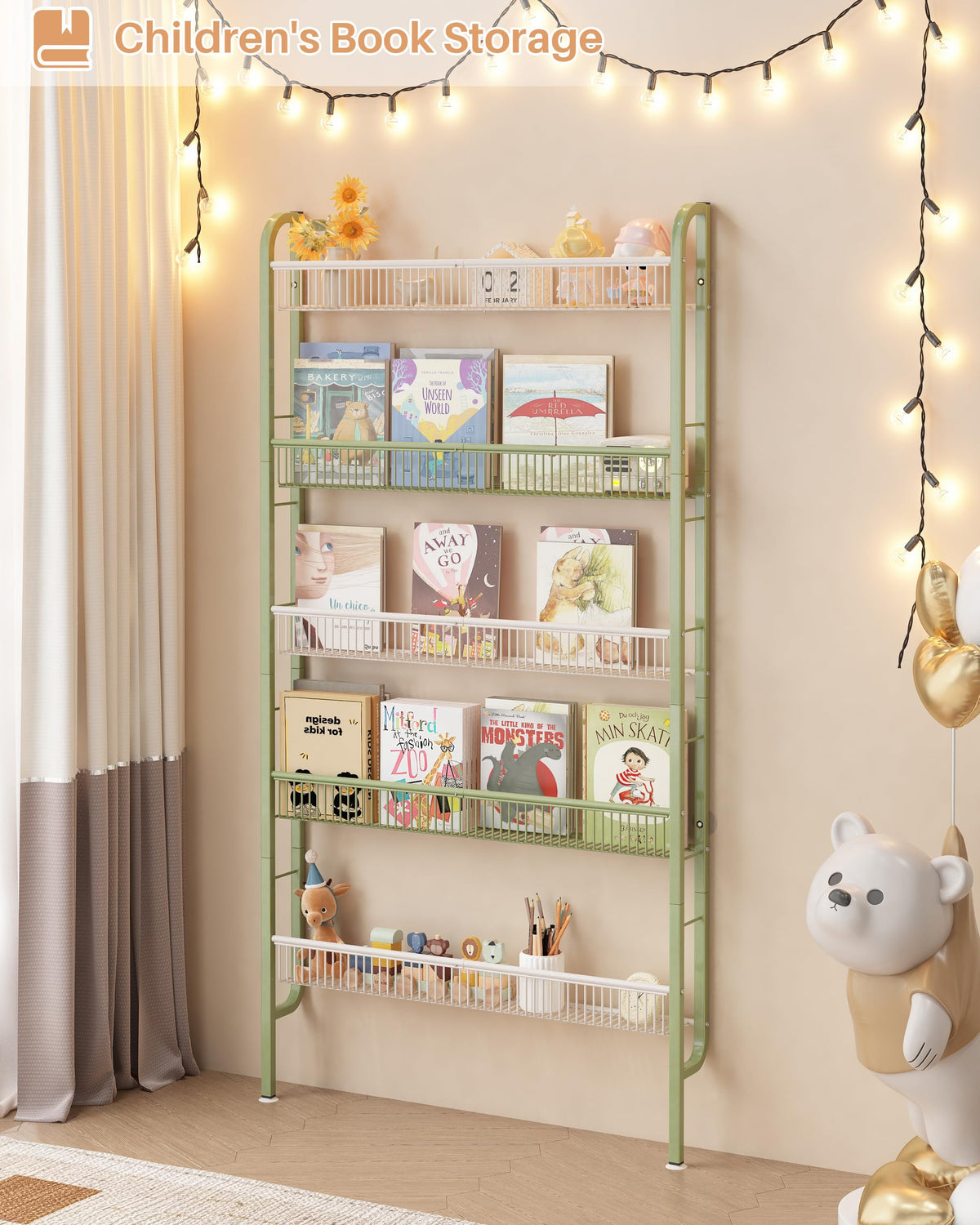 Narrow 5-Tier Bathroom Storage Rack K777487
