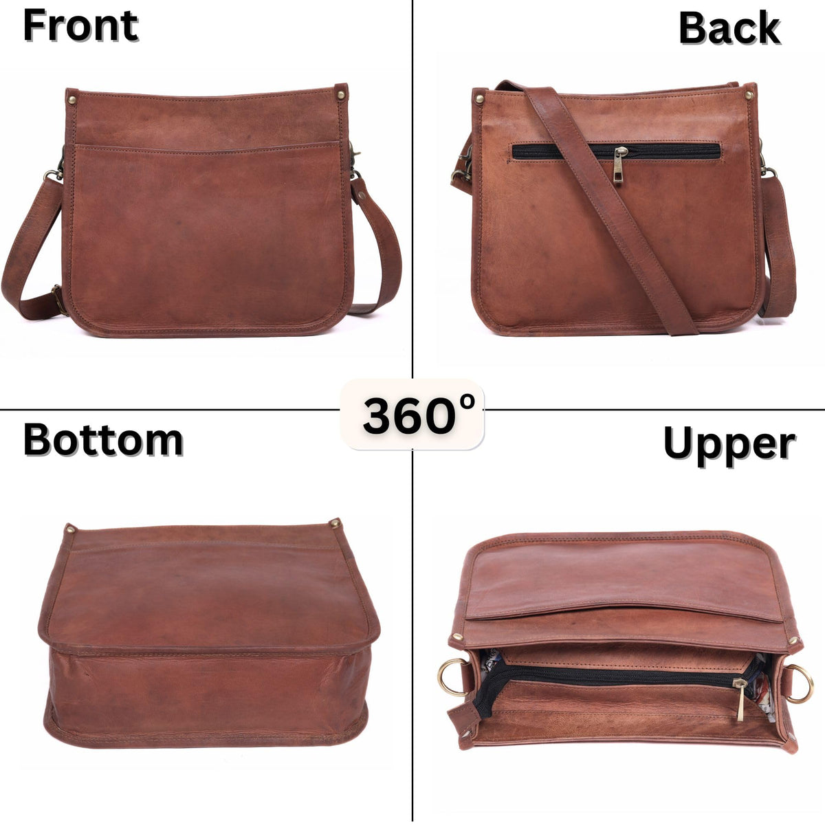 Genuine Leather Crossbody Purse N576029