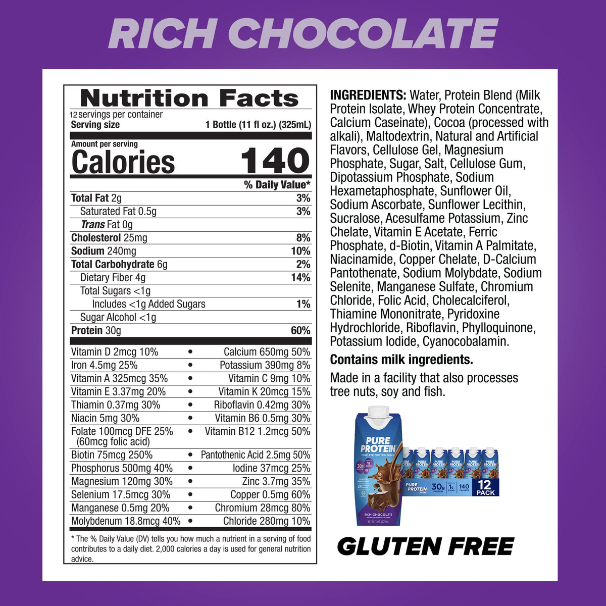 Chocolate Protein Shake & Bars, 12 Count R544781