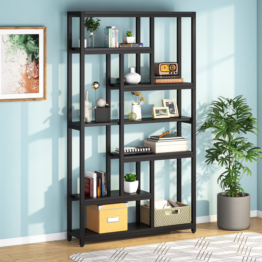 79 Inch 7-Tier 10-Open Shelf Bookcase M340969