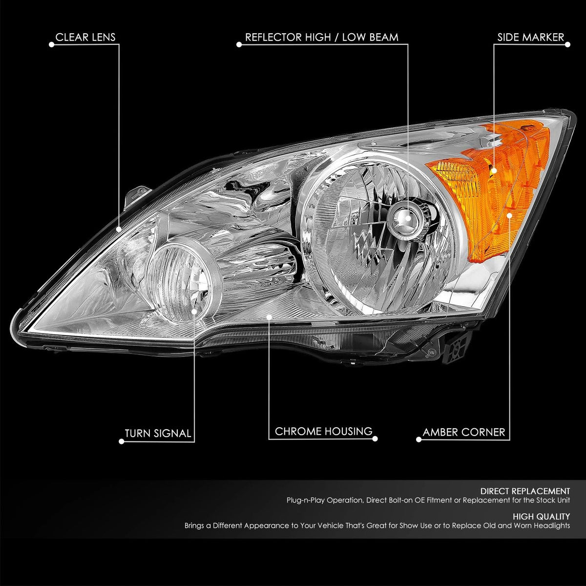 Halogen Headlight Assembly U807741