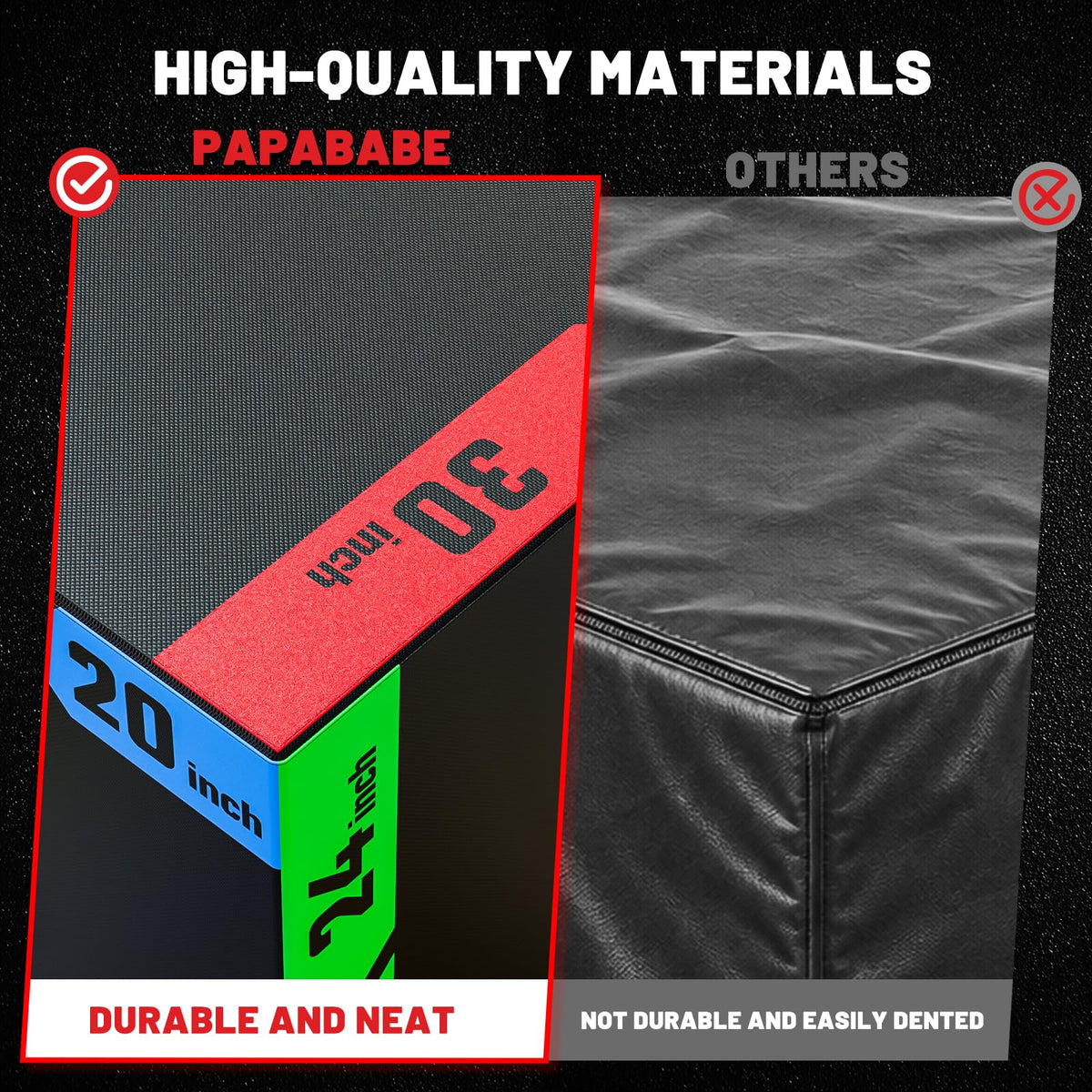 3-in-1 Anti-Slip High-Density Foam Jump Box A2734