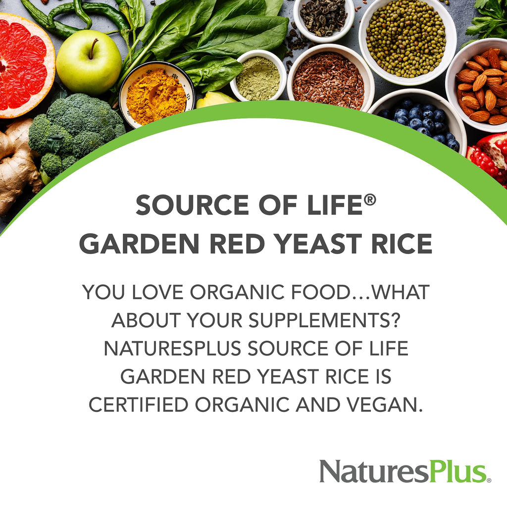 Red Yeast Rice 60 Capsules Organic Vegan Gluten Free P6216