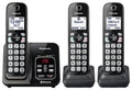 Expandable Cordless Phone System with Answering Machine, 3 Handsets U297