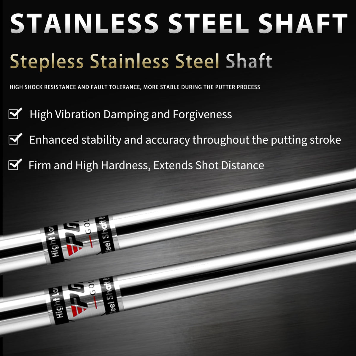 CNC-Milled Low-CG Golf Putter with Alignment Line & Oversized Grip W956