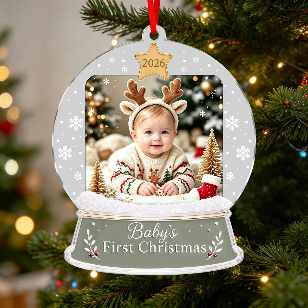 Baby's First Christmas Ornament 2026 Acrylic Photo Frame Ornament P76526