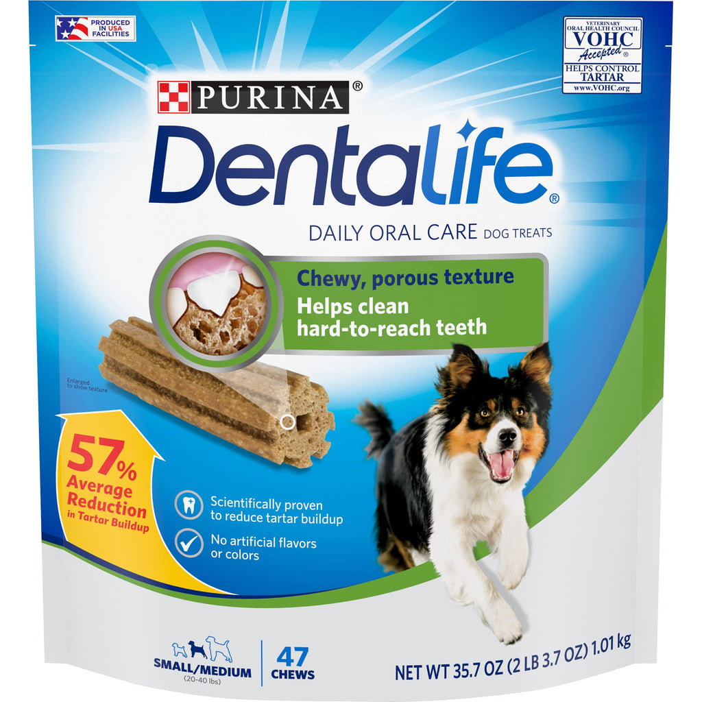 Small/Medium Dog Dental Chews, 47 Treats Q52348