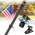 5ft Tangle-Free Stainless Steel Flag Pole Kit J436
