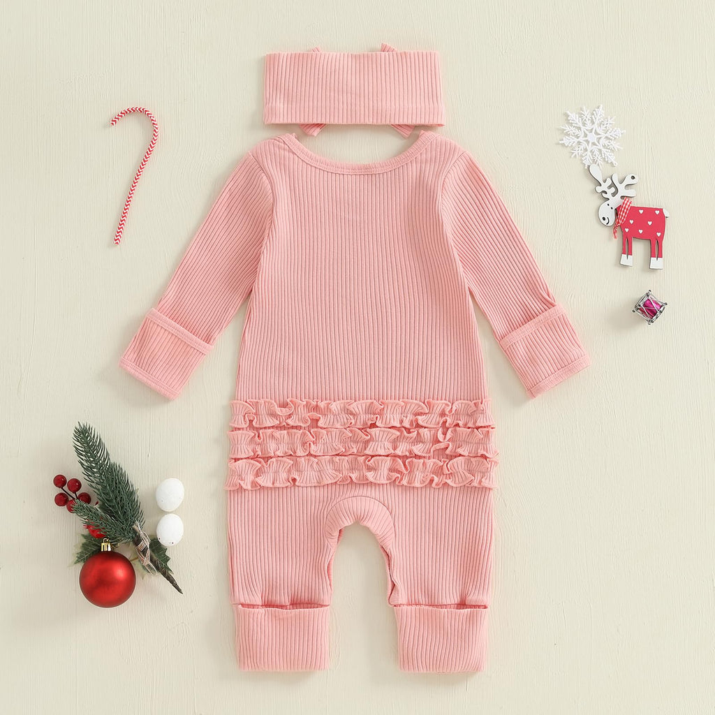 Christmas Tree Long Sleeve Romper Jumpsuit M995
