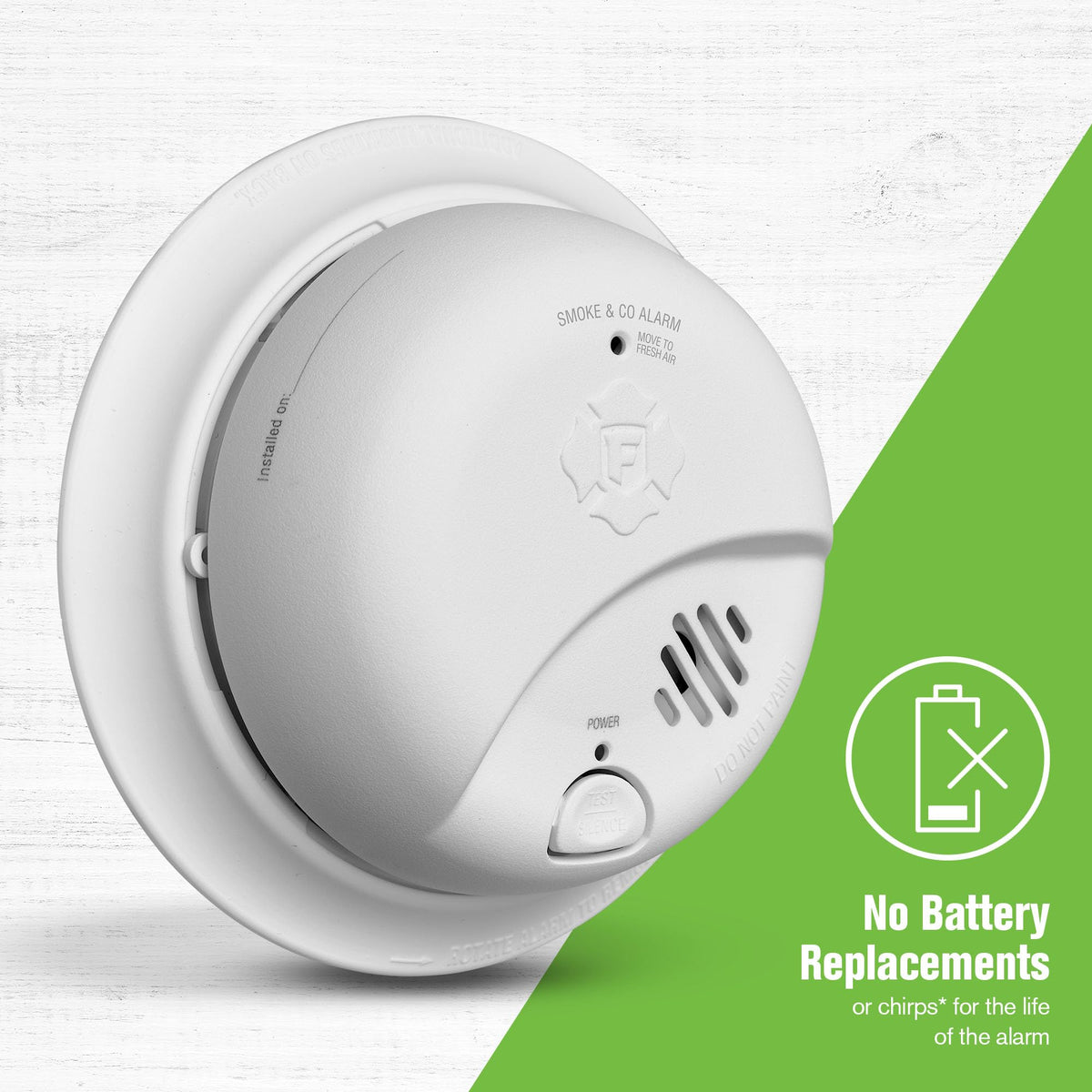 10-Year Battery Combination Smoke & Carbon Monoxide Alarm G8326