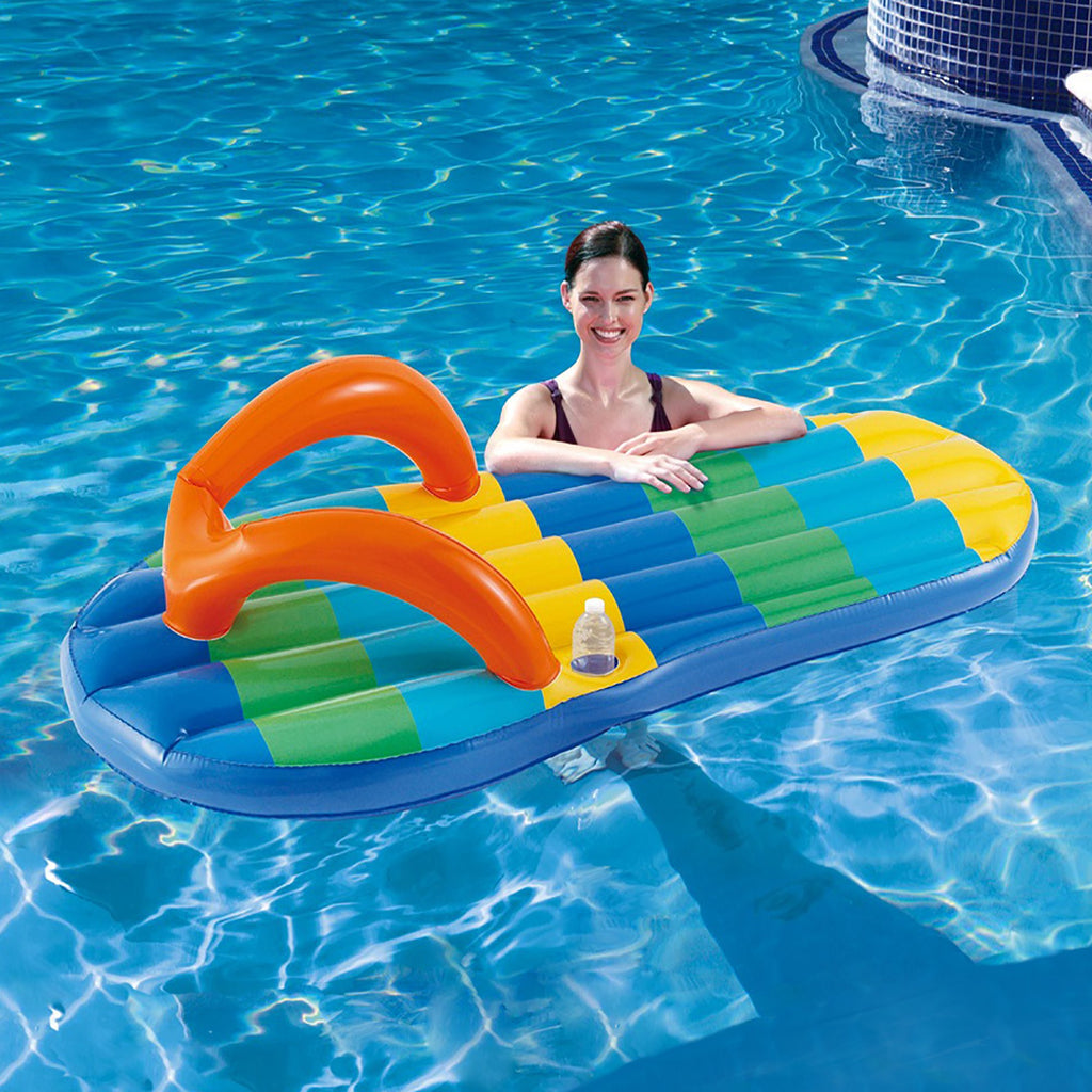 Striped Flip Flop Inflatable Pool Float L915271