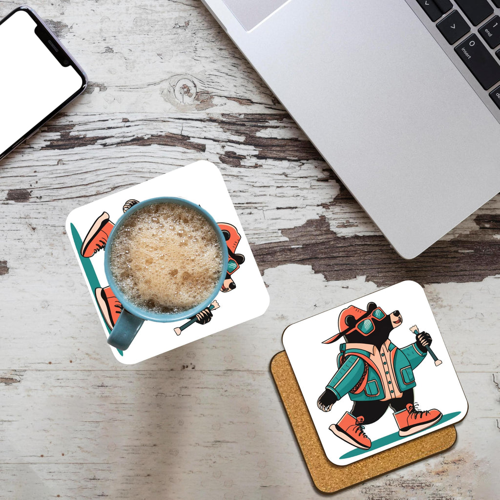 Set of 4 Cork Coasters N101